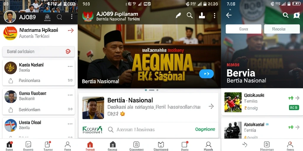 Antarmuka AJO89 menampilkan berbagai berita nasional terbaru dan terpercaya.