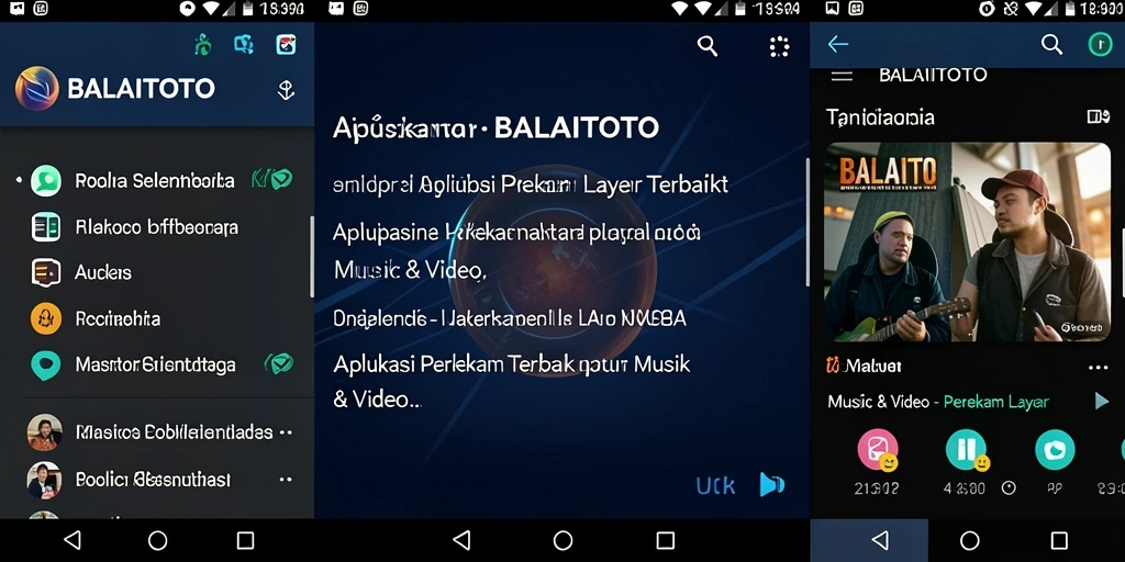 Tampilan antarmuka BALAITOTO yang mudah digunakan untuk perekaman layar.