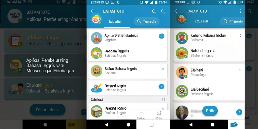 Screenshot utama BATAMTOTO menampilkan antarmuka pembelajaran bahasa Inggris yang interaktif.