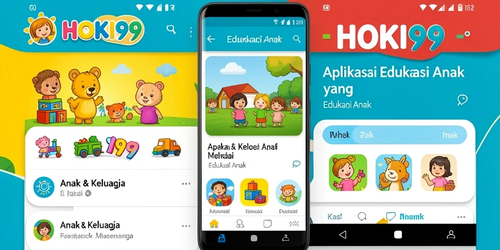 Antarmuka HOKI99 yang ramah anak dan interaktif.