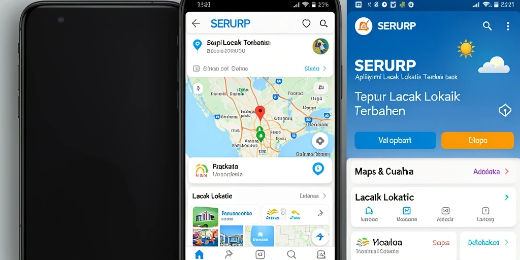 Tampilan utama SERURP dengan fitur Lacak Lokasi yang jelas.