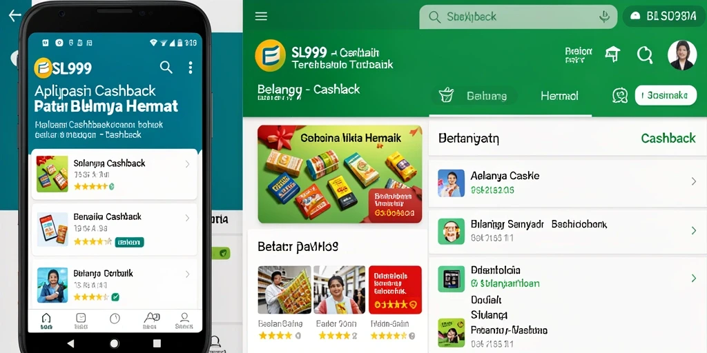 Tampilan antarmuka SL999 yang menyenangkan dan fungsi cashback yang mudah digunakan.